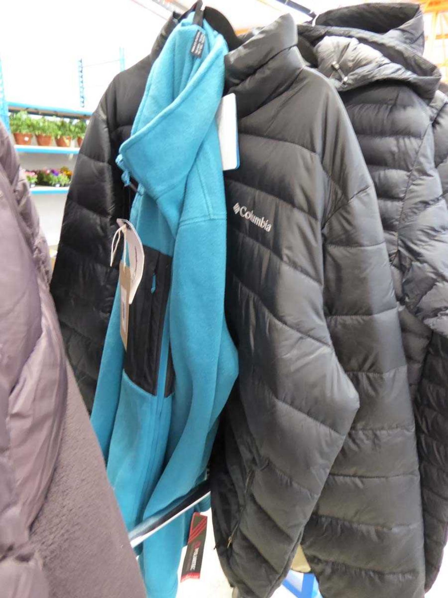 +VAT Berghaus full zip fleece in blue and black (size XXL) with Columbia waterproof jacket in