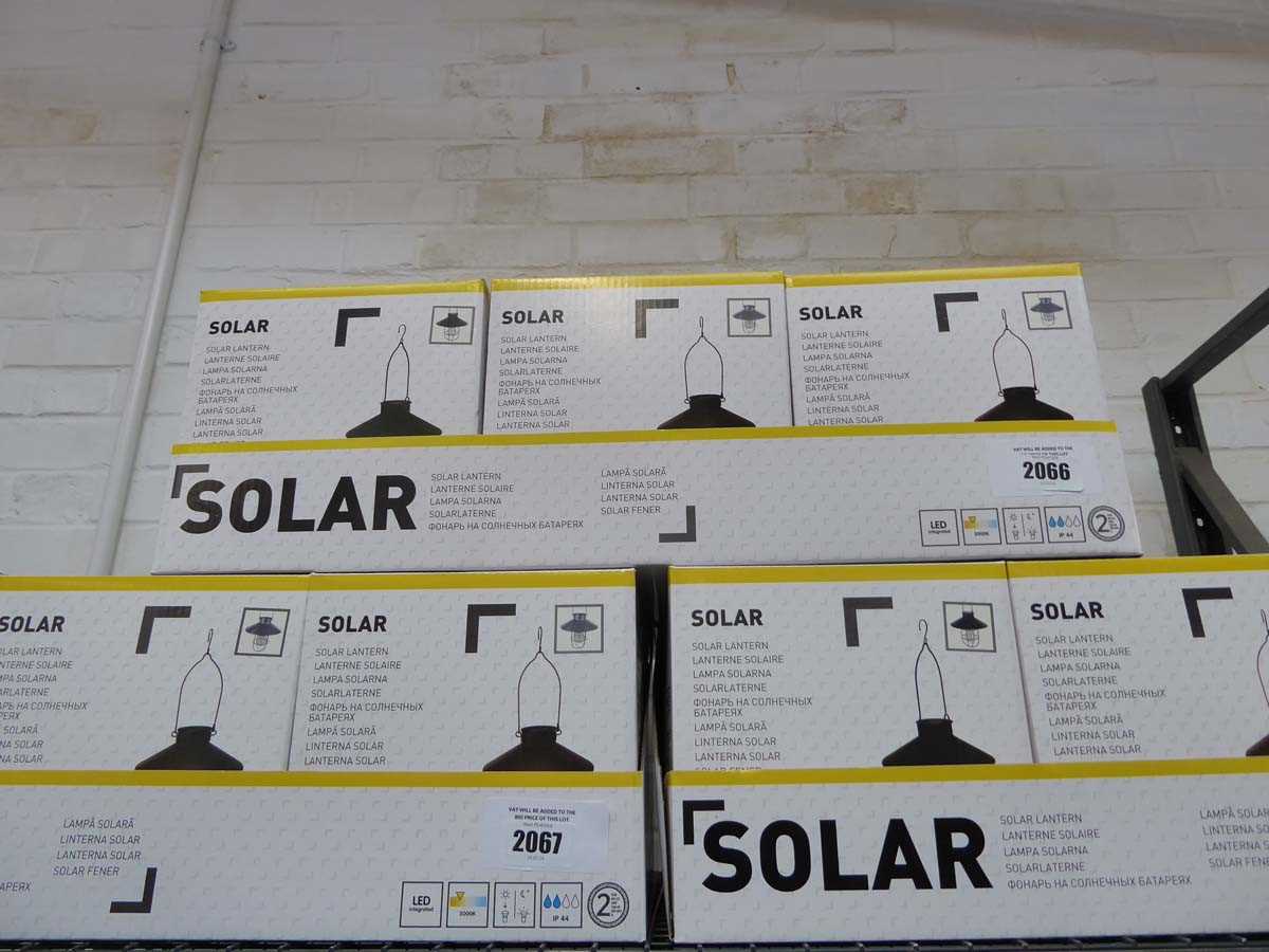 +VAT Set of 6 solar garden lanterns