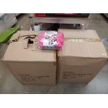 2 boxes containing approx. 24 piece each of pink car seat neck cushions