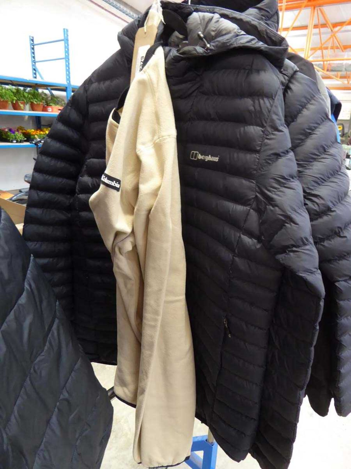 +VAT Berghaus full zip jacket in black (size L) with mens Columbia jumper in beige and black