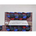 +VAT Box containing 4 piece Kiku Nordic Collection socks