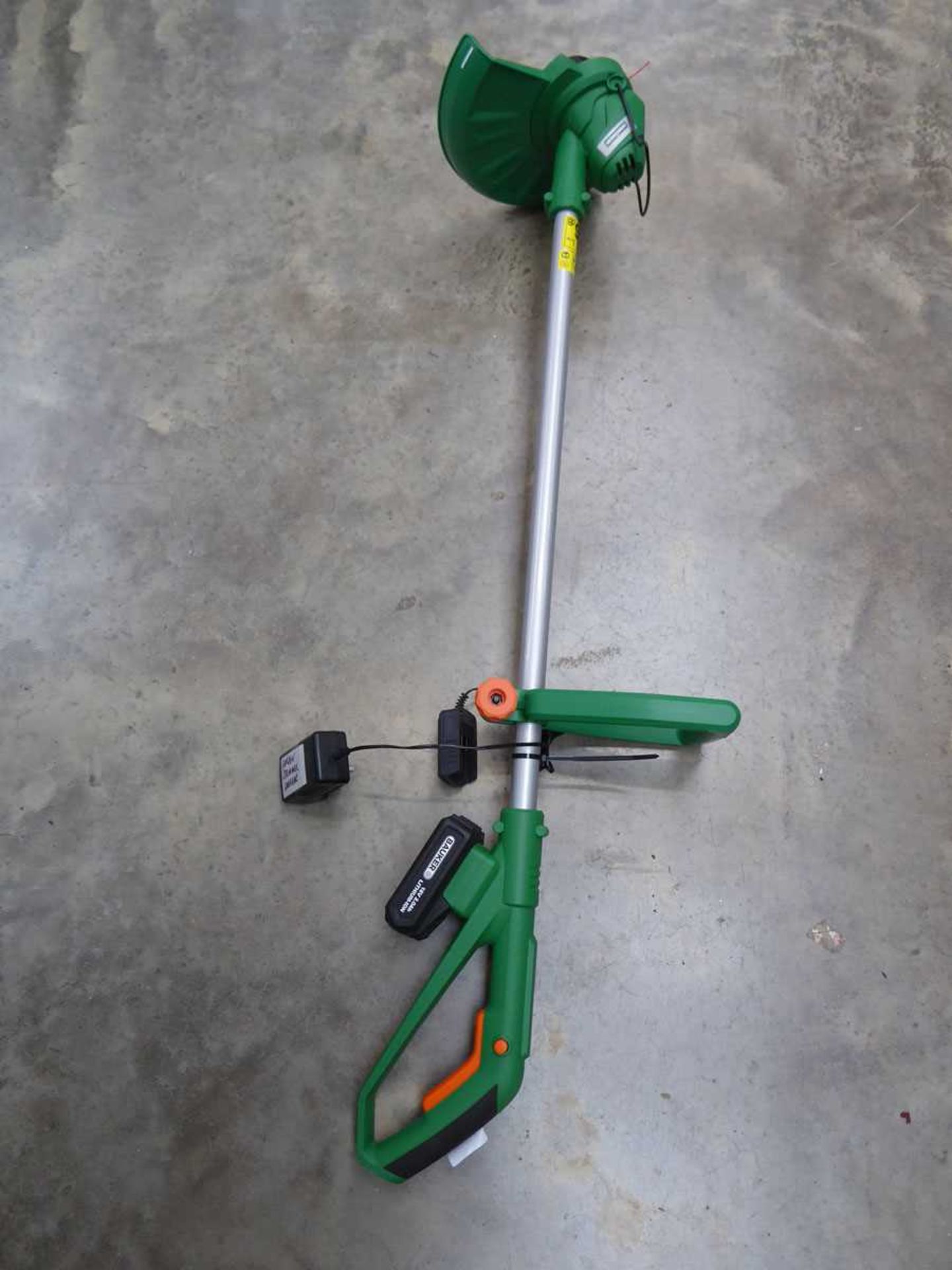 Bauker cordless strimmer with battery and charger