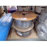 2 large reels of electric cabling