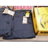 +VAT Pair of DeWalt multi pocket holster work trousers in black (W38 L32)