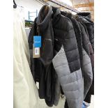 +VAT Columbia full zip waterproof jacket in black and grey (size M) with Columbia 1/4 zip fleece