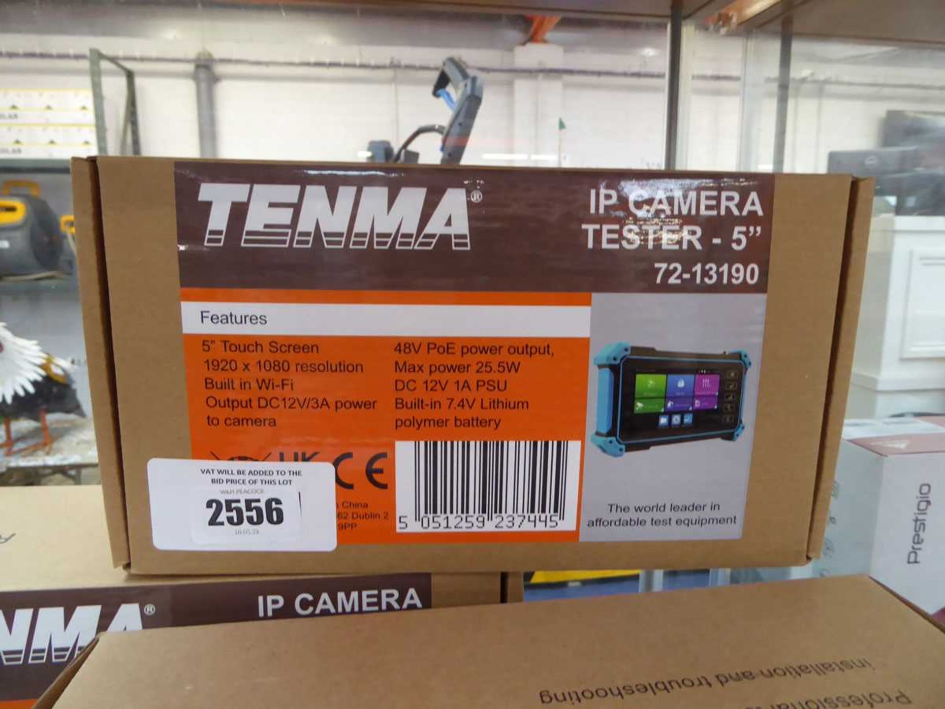 +VAT Boxed Tenma 5" IP camera tester