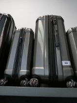 +VAT 2 piece Samsonite suitcase set in silver