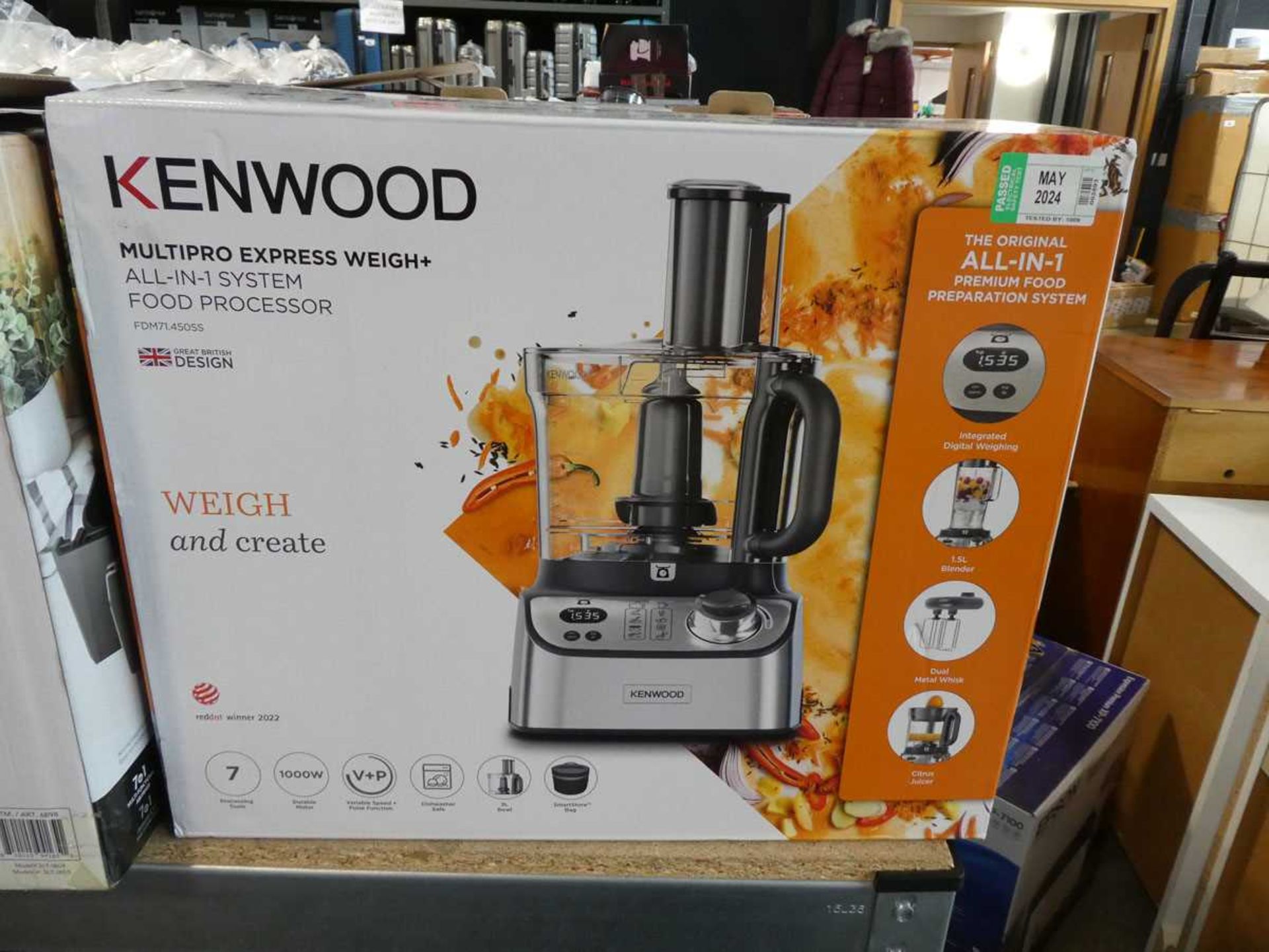 +VAT Kenwood Multipro express weigh plus all in one food system food processor