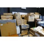 +VAT Large quantity of various rack mounts, rack shelving, accessories etc.