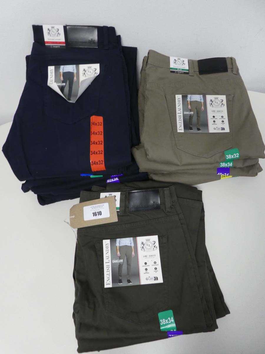 +VAT Approx. 22 pairs of mens trousers by English Laundry