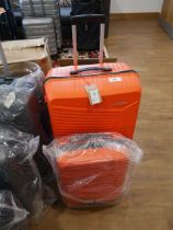 +VAT 2 piece American Tourister suitcase set in orange