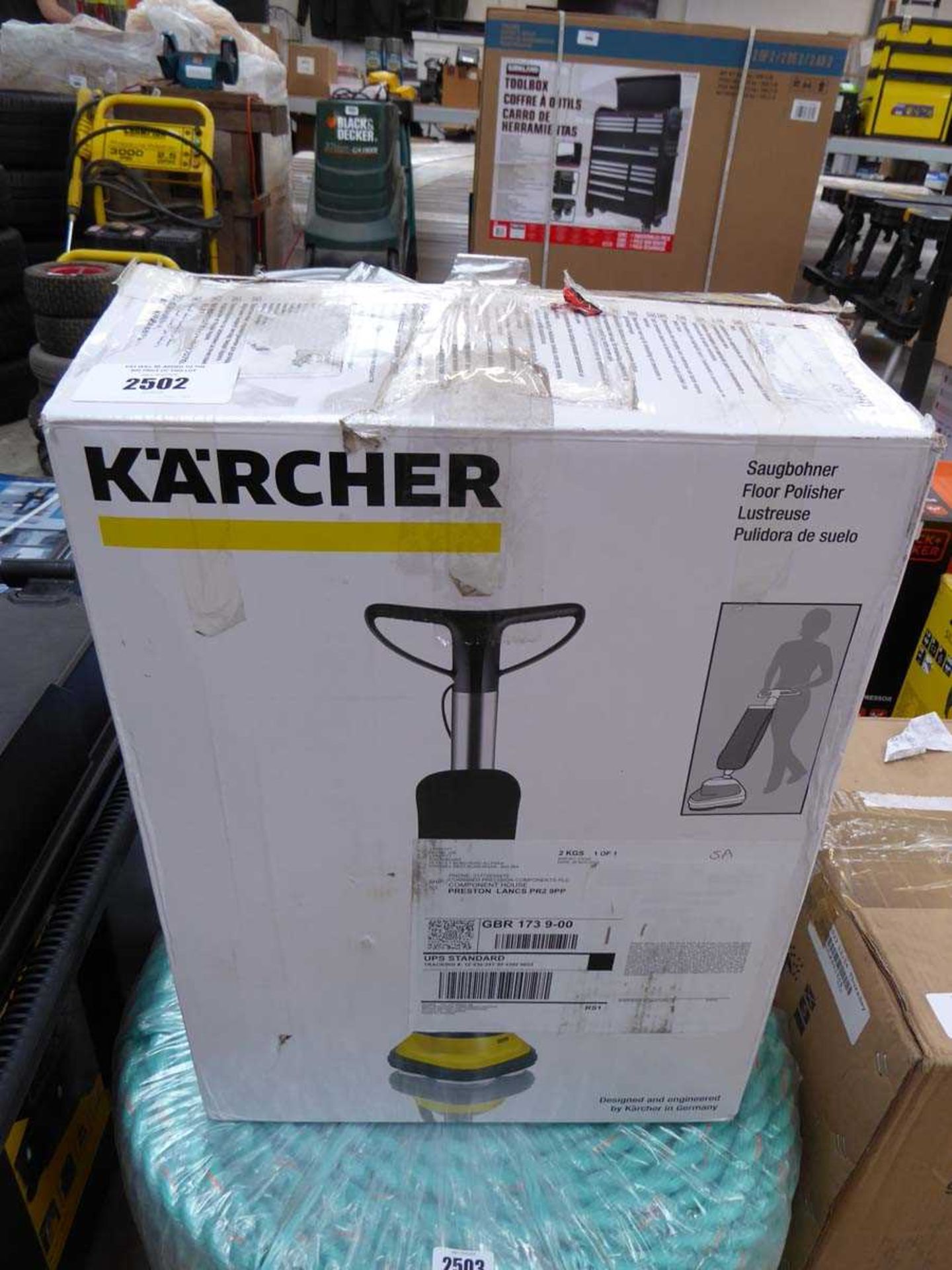 +VAT Boxed Karcher floor polisher