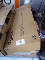 +VAT Boxed Dyson V8 cordless stick vacuum cleaner with battery, charger and accessories
