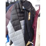 +VAT Columbia full zip waterproof jacket in black and grey (size M) with Columbia full zip fleece in