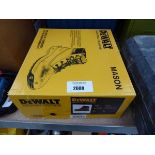 Boxed pair of DeWalt Mason steel toe safety boots in tan (size 8)