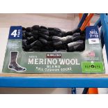 +VAT Box containing Kirkland Merino wool socks