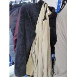 +VAT Mens Columbia jumper in beige and black with Columbia fur style jacket in green (size L)