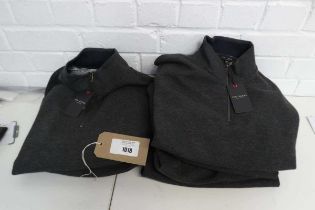 +VAT 6 mens Ted Baker 1/4 zip jumpers (2 size XXL, 4 size XL)