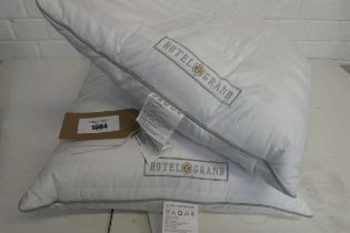 +VAT Pair of hotel grand feather and down pillows