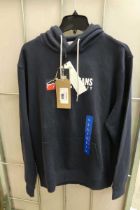 +VAT Mens Tommy Jeans hooded jumper in navy (size L)