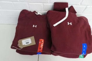 +VAT Approx. 10 Under Armour hooded jumpers