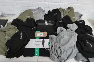 +VAT Approx. 20 items of Calvin Klein clothing incl. jumpers and joggers