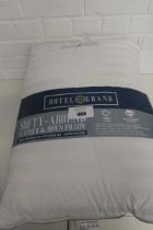 +VAT Pair of hotel grand feather and down pillows