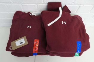 +VAT Approx. 10 Under Armour hooded jumpers