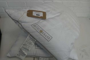 +VAT Pair of hotel grand feather and down pillows