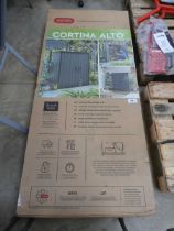 +VAT Boxed Keter Cortina Alto 2 tone grey 2 door storage shed
