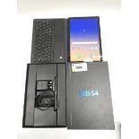 +VAT Samsung Galaxy Tab S4 64GB Black with box, charger and keyboard