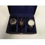 Selection of 3 DKNY mens and ladies watches in box