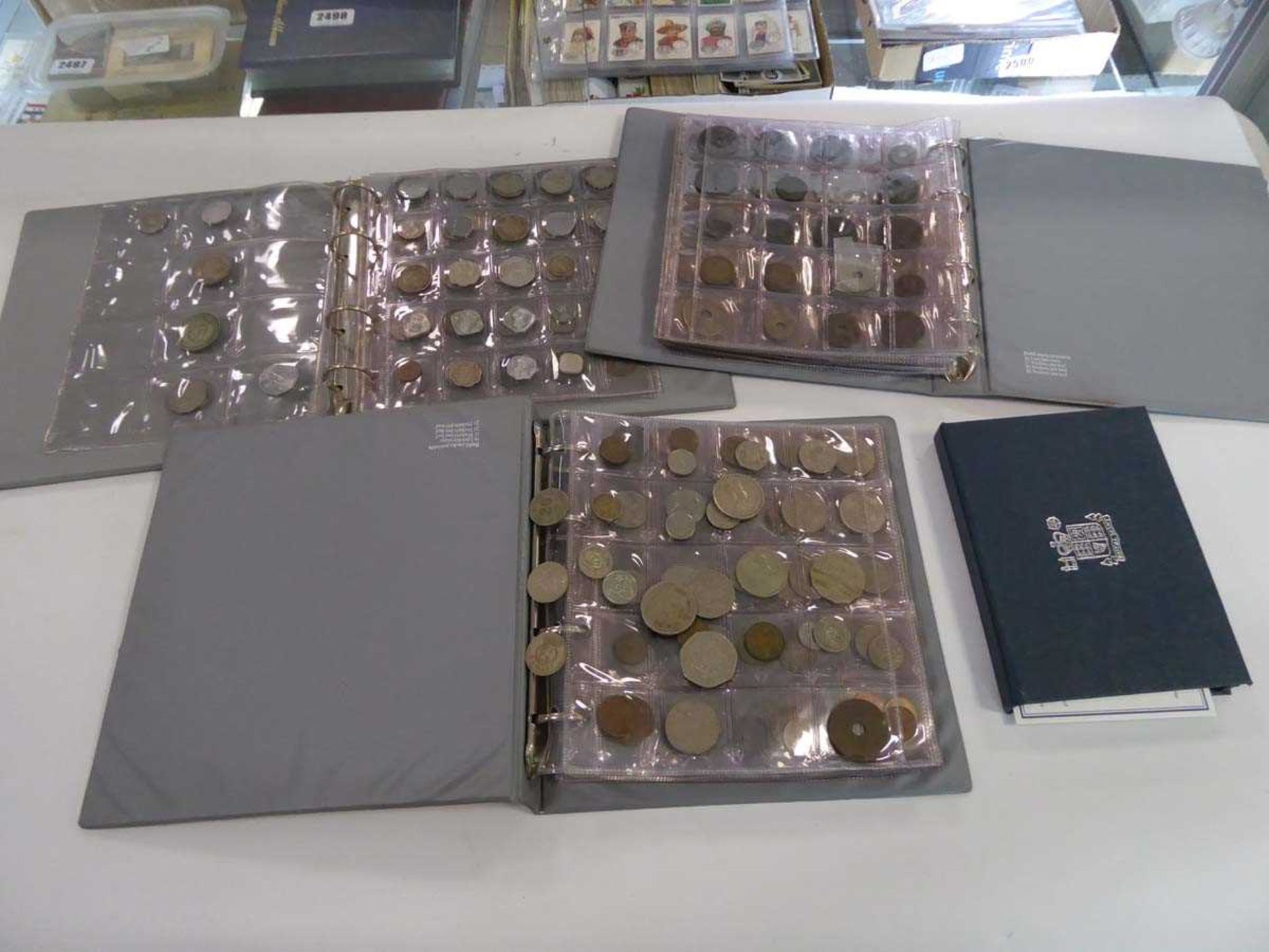Selection of albums of coins