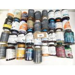 +VAT Selection of large tub amino acid, vitamin, omega, extracts supplements