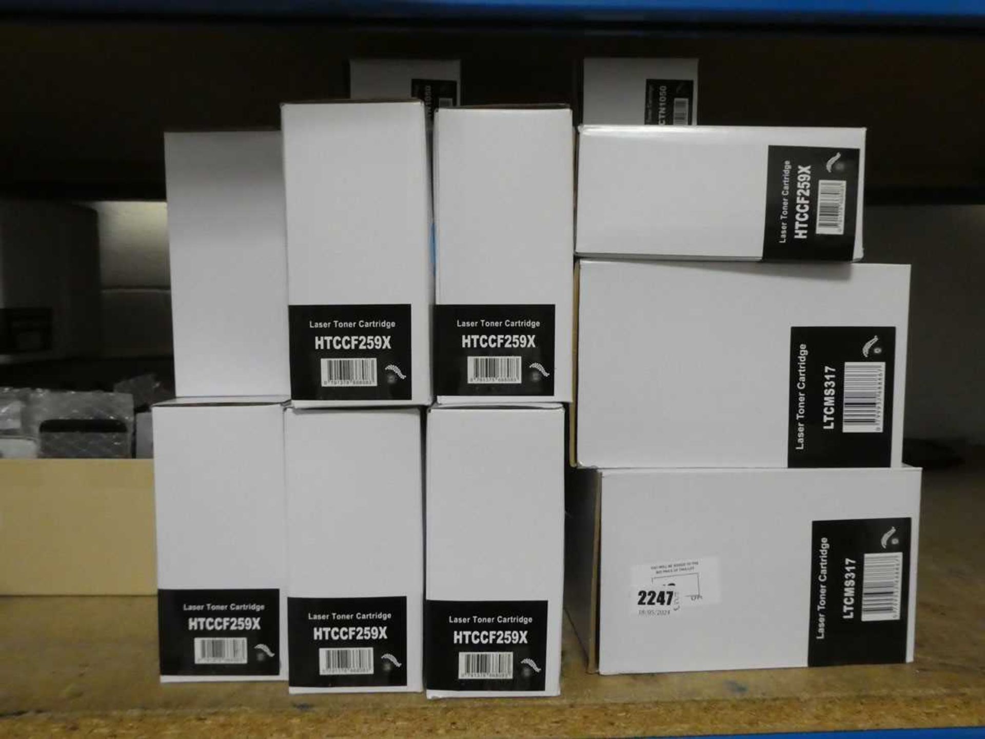 +VAT Approx. 11 boxes of laser toner cartridges