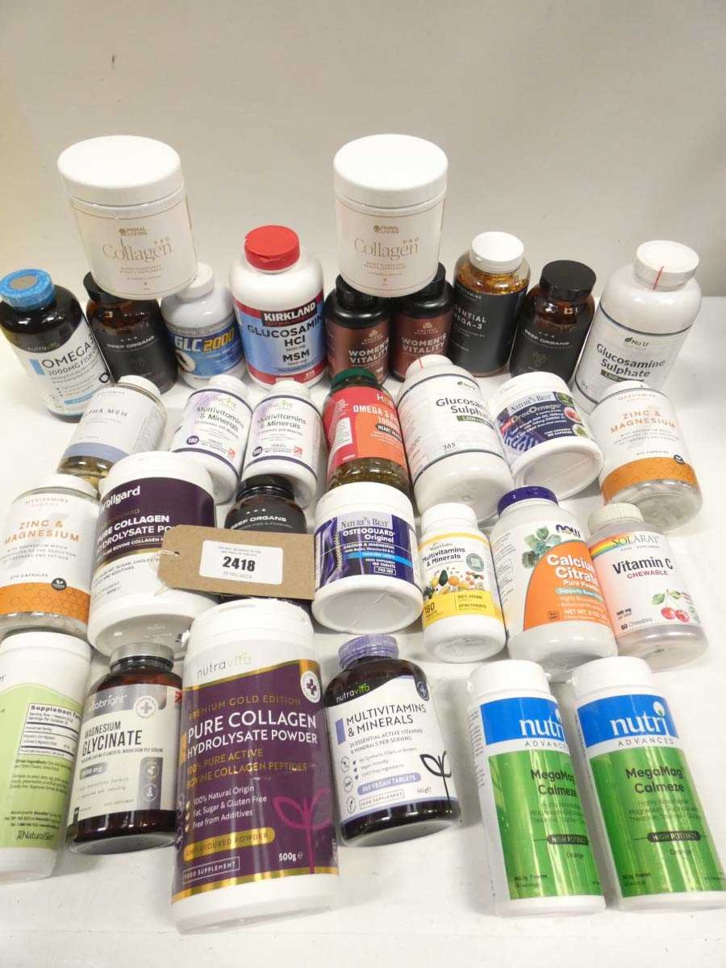 +VAT Assorted big tub enzyme, vitamin and mineral supplements