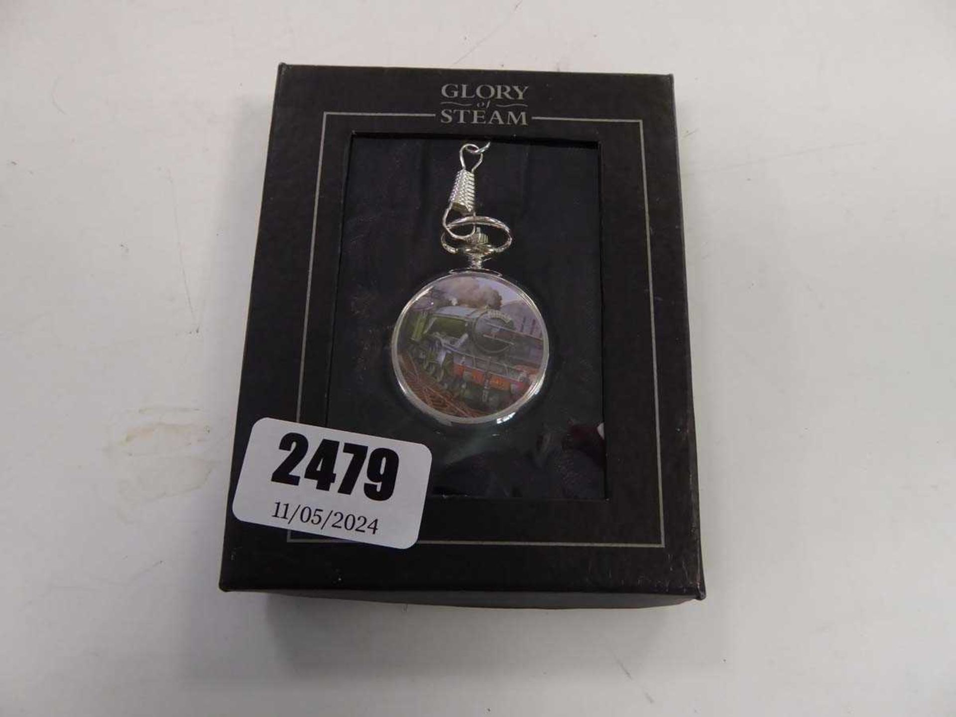 Glory of Steam Flying Scotsman pocket watch