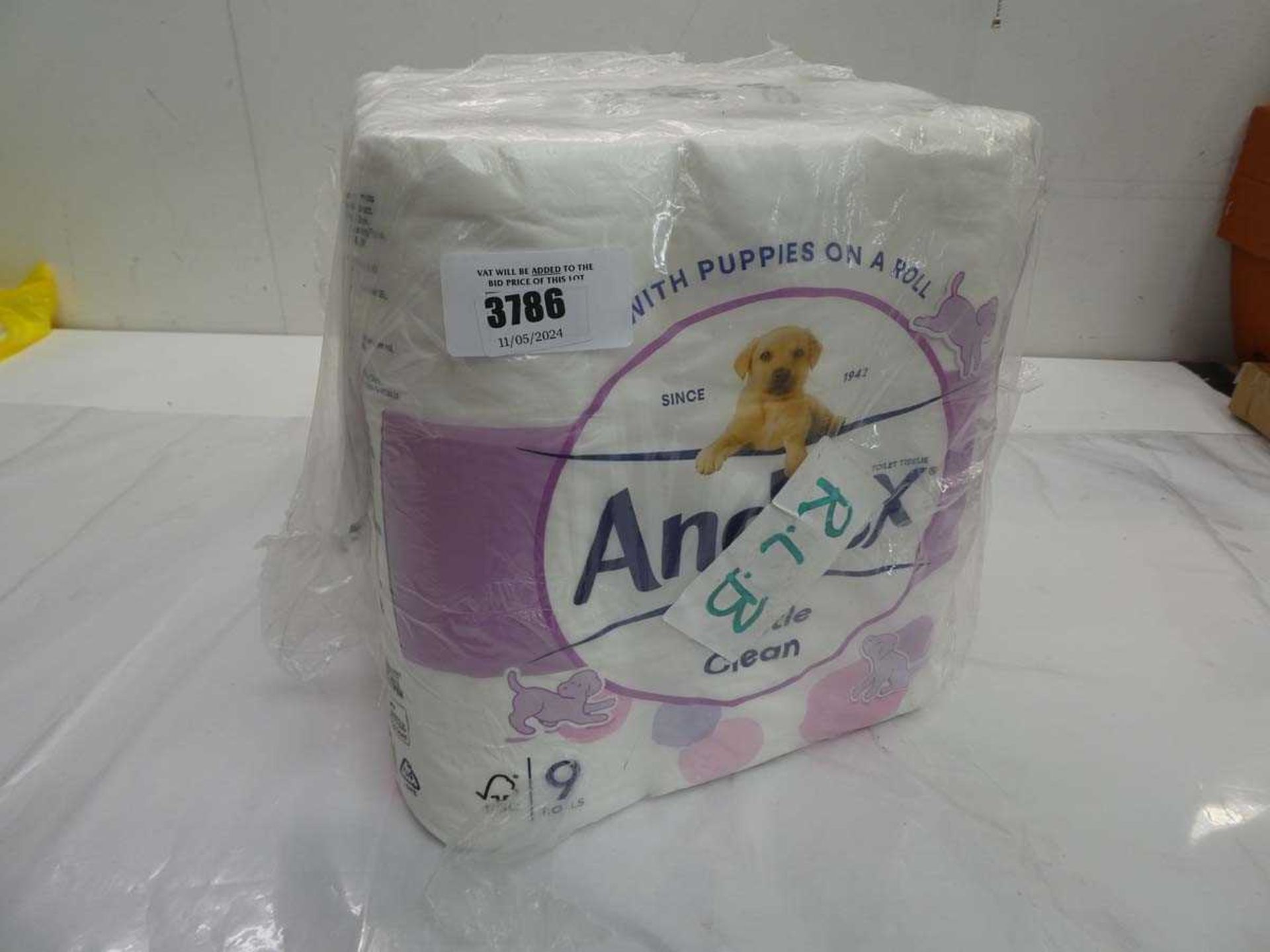 +VAT 5 packs of 8 Andrex toilet tissue