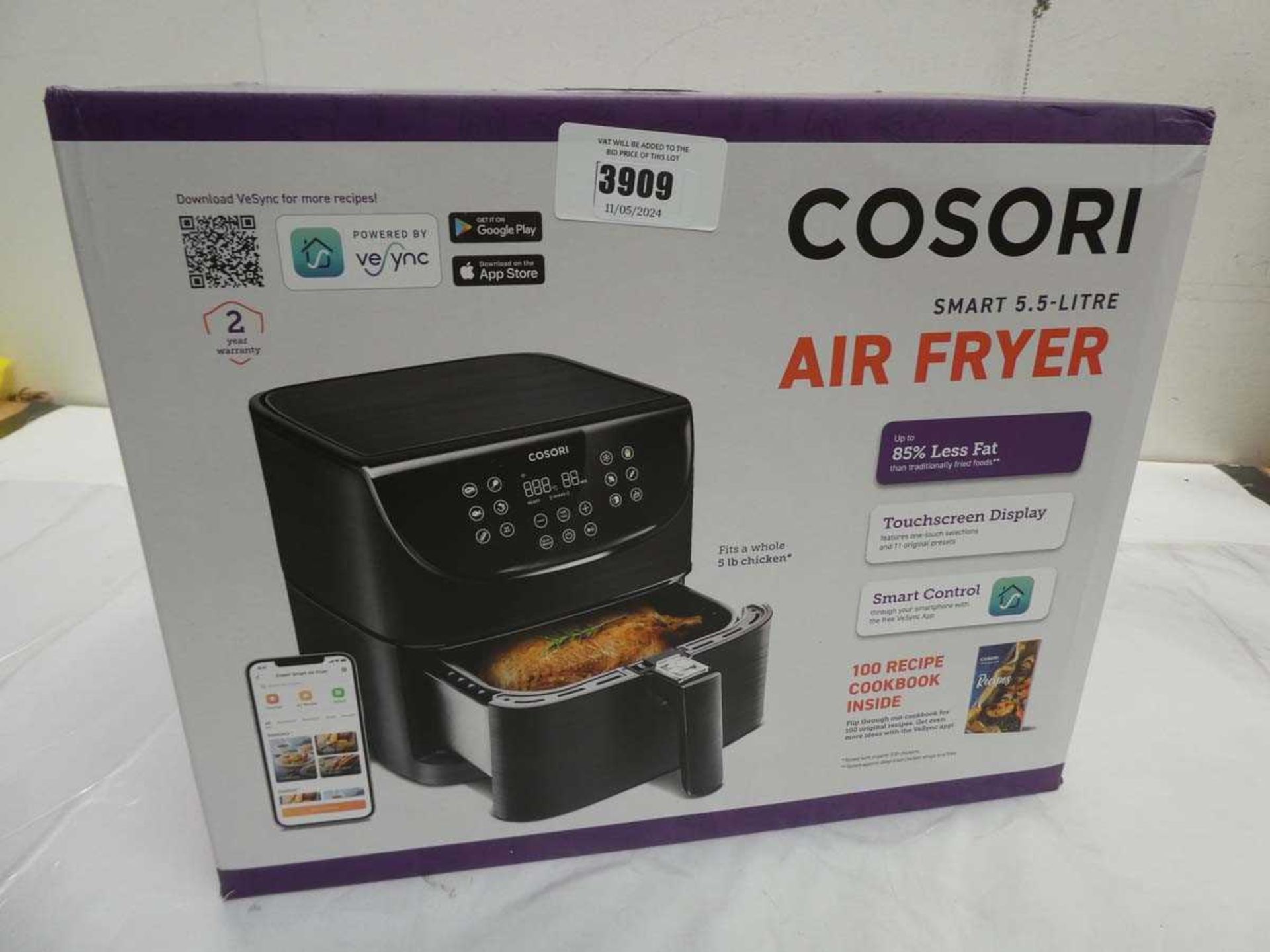 +VAT Cosori 5.5L air fryer