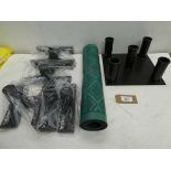 +VAT Barbell floor rack, exercise mat and Forza Astro bases for passing arcs