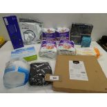 +VAT Body weight scales, ResMed nasal mask, Action Reliever, examination gloves, Always Discreet