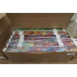 +VAT Box of various coloured and patterned material