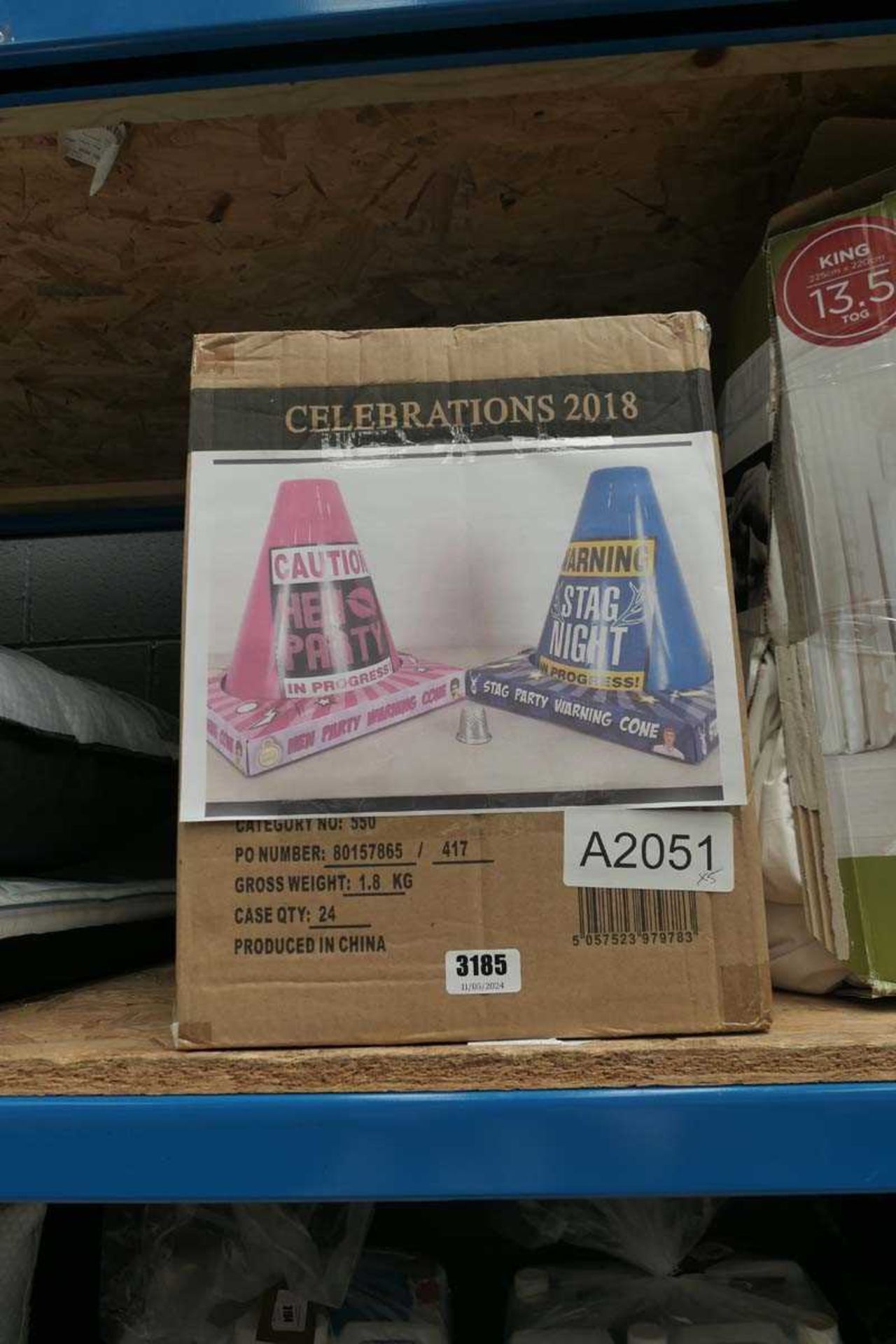5 boxes of celebration cones