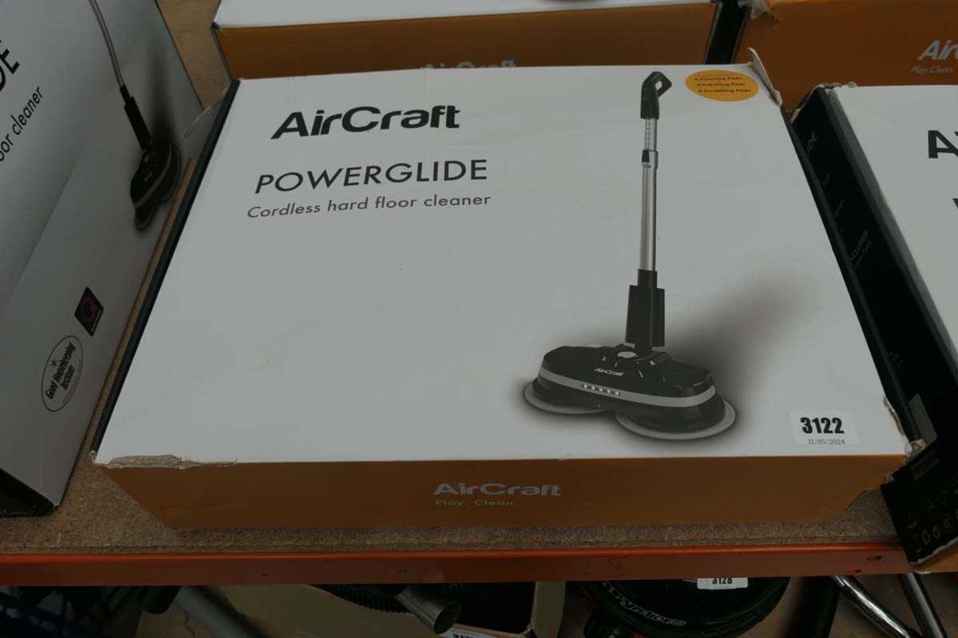 Aircraft Powerglide cordless hard floor cleaner