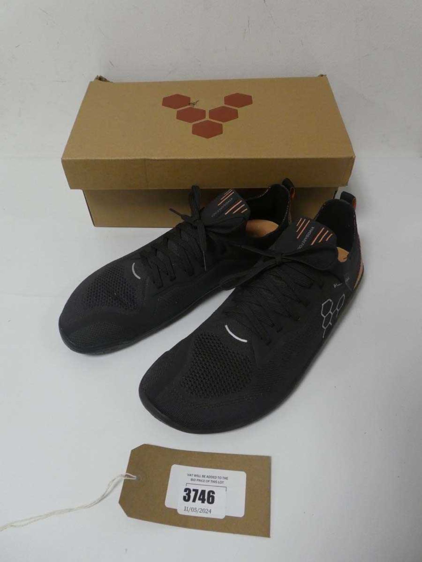 +VAT Boxed pair of Vivo Barefoot shoes, multi colour, UK 9