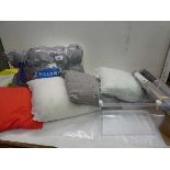 +VAT 2 Silentnight pillows, 4 cushions, fridge replacement drawer and 4 rolls of wallpaper