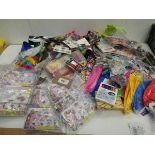+VAT Large bag of novelty toys, balloons, girls rings, inflatables, beads, bouncy balls, light