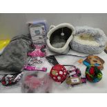 +VAT Pet beds, toys, harnesses, dog drying bag etc