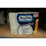 +VAT Pack of 24 Regina Impressions toilet rolls