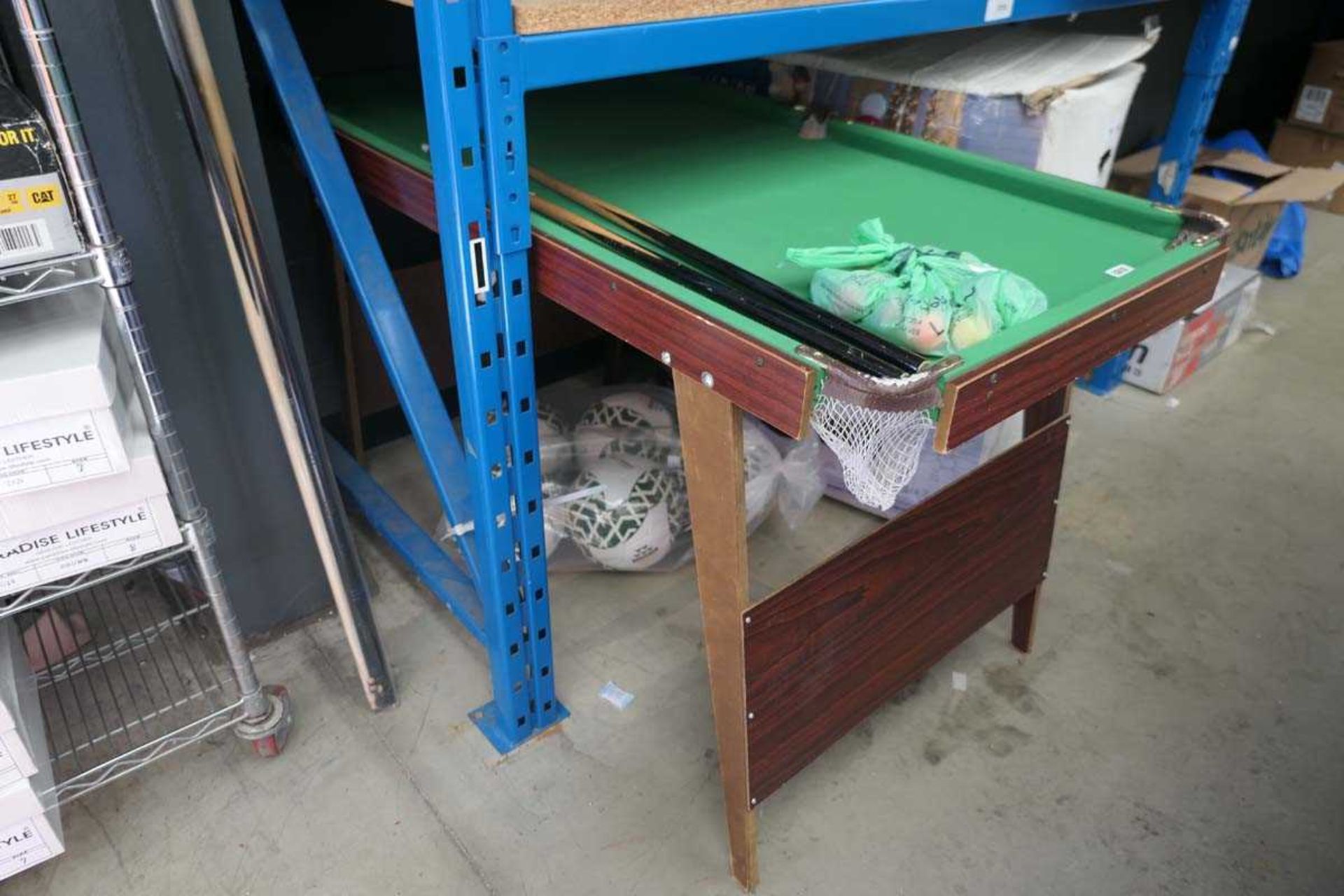 Child's foldable pool table